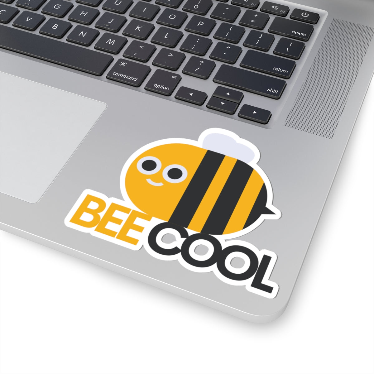 Bee Cool Kiss-Cut Stickers, Cute Bee Stickers, Laptop Stickers, Fun Vinyl Decals, Gifts for Bee Lovers