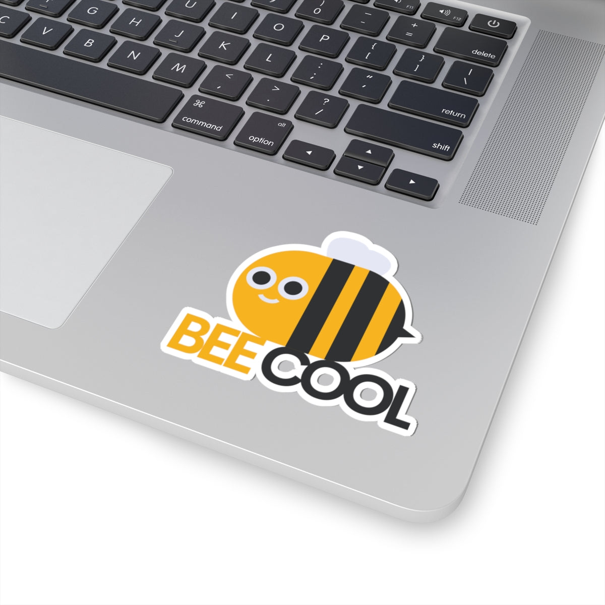 Bee Cool Kiss-Cut Stickers, Cute Bee Stickers, Laptop Stickers, Fun Vinyl Decals, Gifts for Bee Lovers