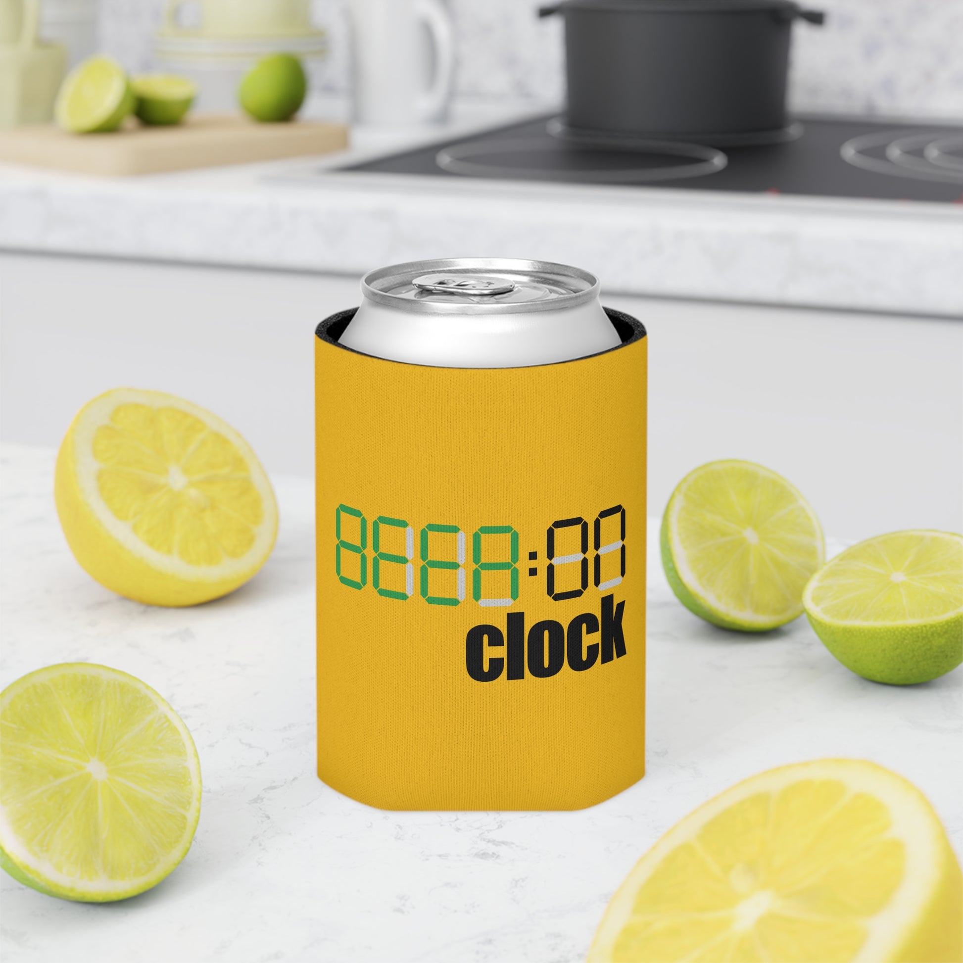 Beer On Clock Can Cooler - Fun Drink Sleeve, Perfect for Parties, Outdoor Events, Gifts for Dad, BBQs, Summer CelebrationB